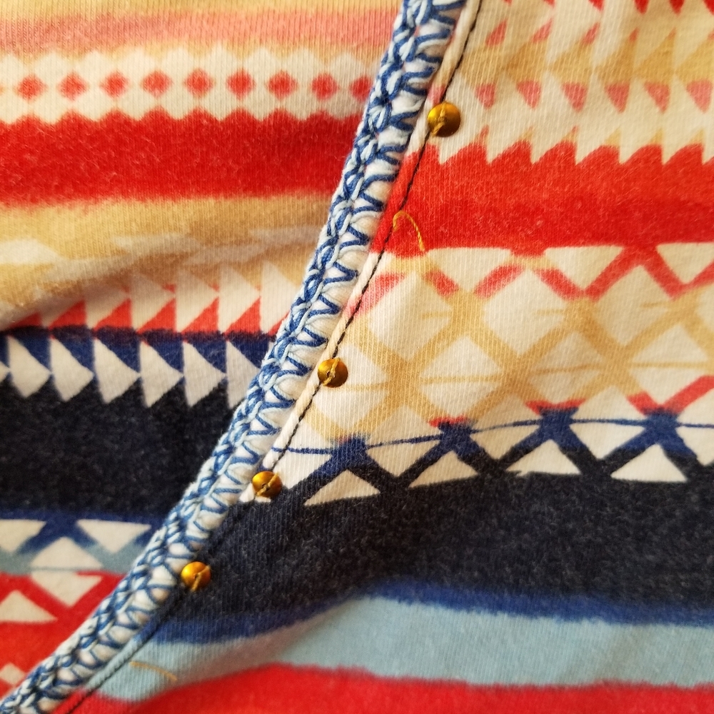 Ruby Rd. Women's Striped Wrap Cropped Top - Picture 3 of 6